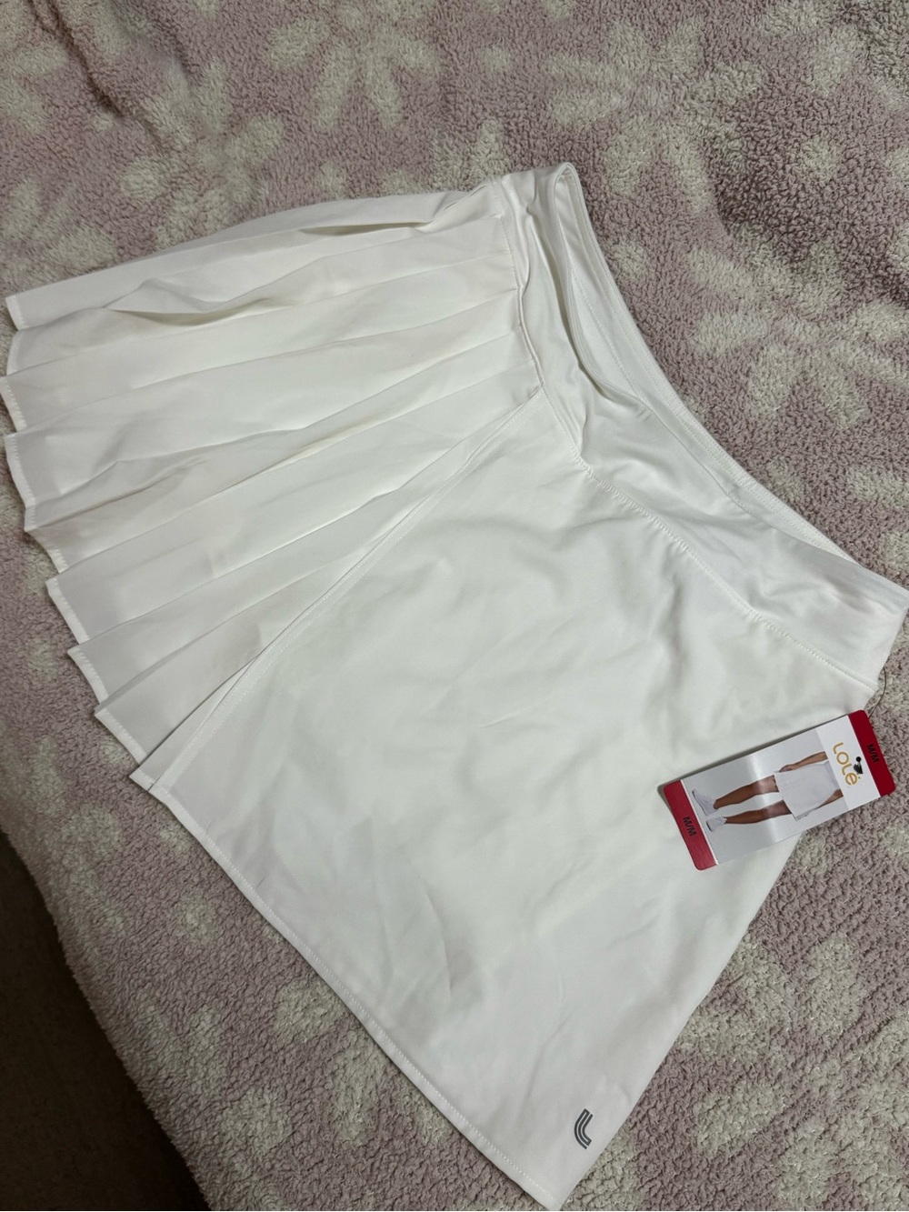 Lole White Pleated Skater Tennis Skirt